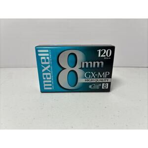 Maxell 8mm GX-MP 120 Minute Camcorder Tape - Brand New Sealed